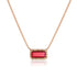 elongated emerald cut pink tourmaline and champagne diamond choker <span class='visuallyhidden'>Call, text 323-404-2959 for shop help.</span>